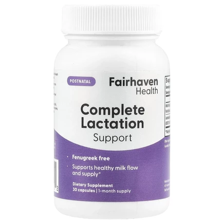 Fairhaven Health, Полная поддержка лактации`` 30 капсул