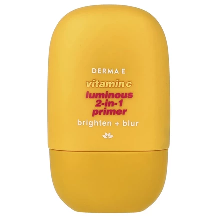 DERMA E, праймер с витамином C для сияния, 2 в 1, для всех типов кожи, 30 мл (1 жидк. унция)