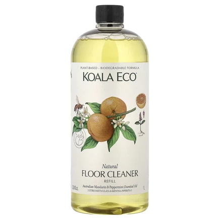 Koala Eco, натуральный запасной блок для мытья посуды, эфирное масло, австралийский мандарин и перечная мята, 1 л (33,8 жидк. унции)