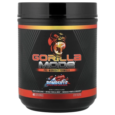 Gorilla Mind, Mode®, предтренировочная добавка, Bombscle, 792 г (1,75 фунта)