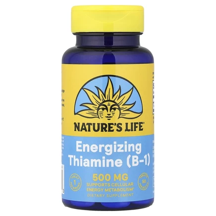 Nature's Life, Витамин B-1, 500 мг, 50 таблеток