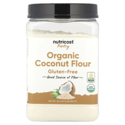 Nutricost, Pantry, органическая кокосовая мука, 907 г (32,4 унции)