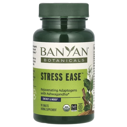 Banyan Botanicals, Stress Ease, 90 таблеток default