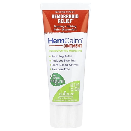 Boiron, HemCalm, мазь для облегчения геморроя, 30 г (1 унция)
