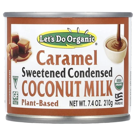 Edward & Sons, Let's Do Organic®, сгущённое кокосовое молоко с сахаром, карамель, 210 г (7,4 унции)