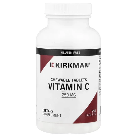 Kirkman Labs, Витамин C в жевательной форме, 250 мг, 250 таблеток