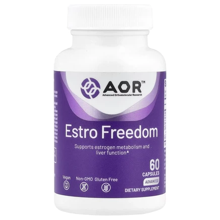 Advanced Orthomolecular Research AOR, Estro Freedom, 60 вегетарианских капсул