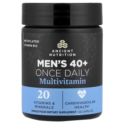 Ancient Nutrition, мультивитамины для мужчин старше 40 лет, один раз в день, 30 капсул