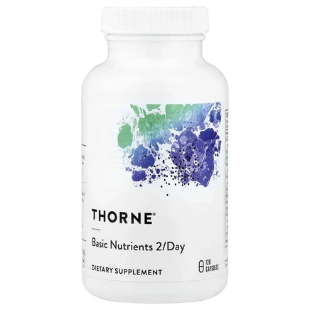 Thorne, Basic Nutrients, 2 раза в день, 120 капсул