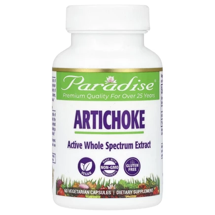 Paradise Herbs, артишок, 60 вегетарианских капсул