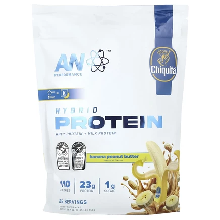 ABE, Performance, гибридный протеин, Chiquita®, банановая арахисовая паста, 750 г (1,65 фунта)