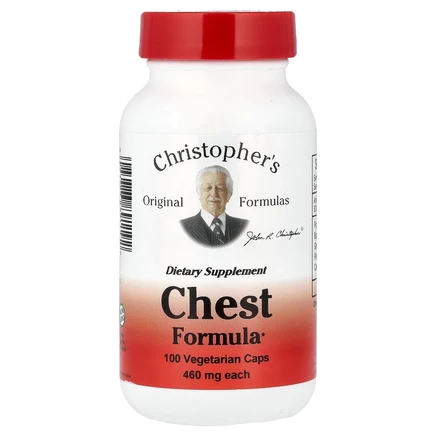 Christopher's Original Formulas, Chest Formula, 460 мг, 100 вегетарианских капсул
