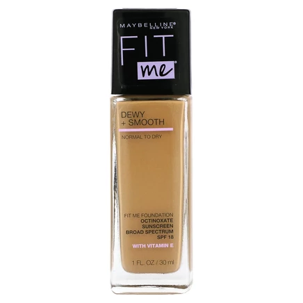 Maybelline, Fit Me, увлажняющая и выравнивающая тональная основа, оттенок 220 «Натуральный бежевый», 30 мл (1 жидк. унция)