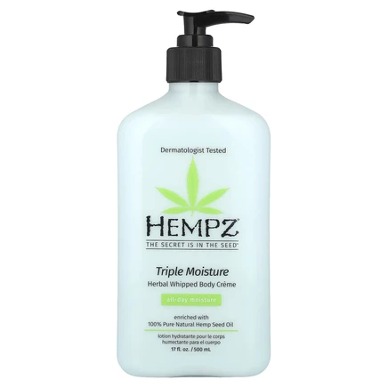 Hempz, Triple Moisture, крем-мусс для тела на растительной основе, 500 мл