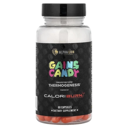 ALPHA LION, Gains Candy, CaloriBurn, 60 капсул