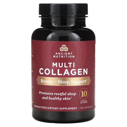 Коллаген Ancient Nutrition для красоты и сна, 90 капсул