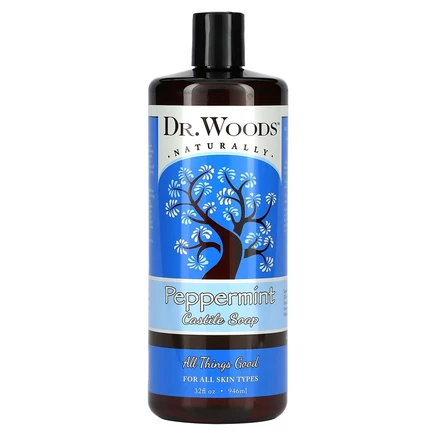 Dr. Woods, кастильское мыло, перечная мята, 946 мл (32 жидк. унции)
