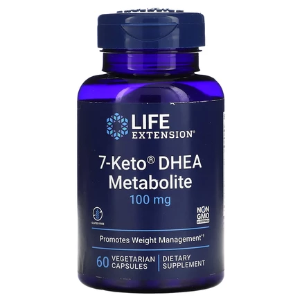 Life Extension, 7-Keto, ДГЭА, метаболит, 100 мг, 60 вегетарианских капсул