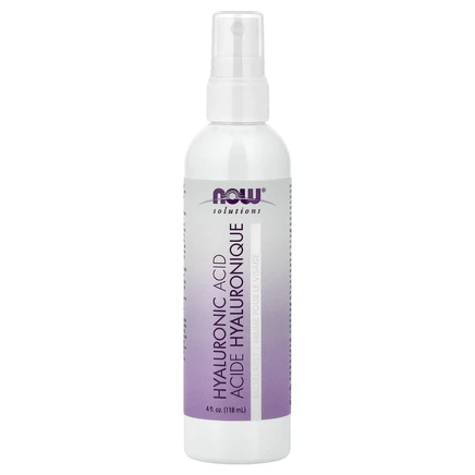 NOW Foods, Solutions, увлажняющий спрей для лица с гиалуроновой кислотой, 118 мл (4 жидк. Унции)