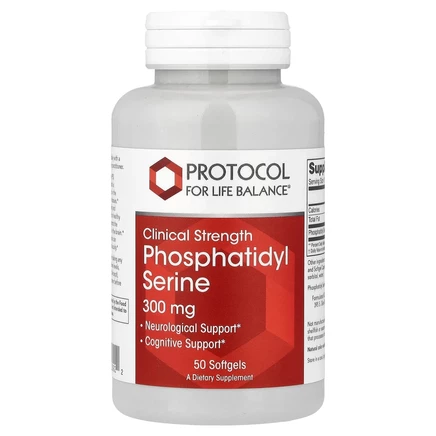 Protocol for Life Balance, Extra Strength, фосфатидилсерин, 300 мг, 50 капсул