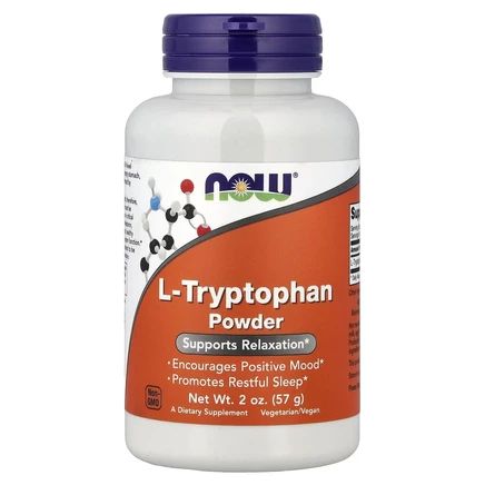 NOW Foods, L-триптофан в порошке, 2 унции (57 г)