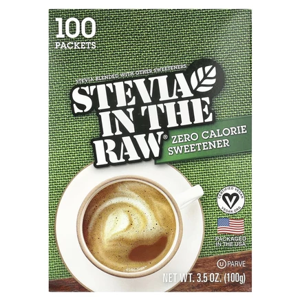 In the Raw, Stevia In The Raw®, нулевой подсластитель, 100 пакетиков, 100 г (3,5 унции)