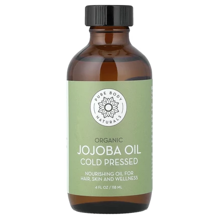 Pure Body Naturals, Чистое органическое масло жожоба, 120 мл (4 жидк. Унции)