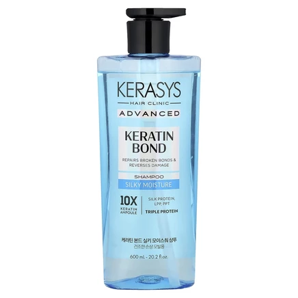 Kerasys, Advanced, шампунь с кератином, увлажняющий крем, 600 мл (20,2 жидк. Унции)