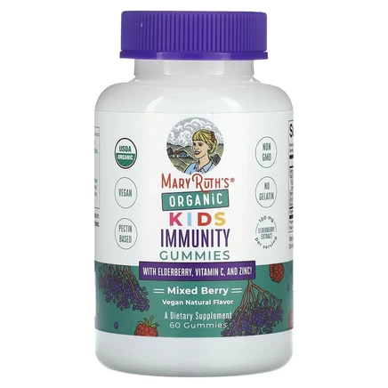 Детские витамины для иммунитета MaryRuth's, ягоды, 60 шт.