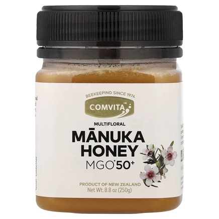 Comvita, Многоцветковый мед манука, MGO 50+, 250 г (8,8 унции)