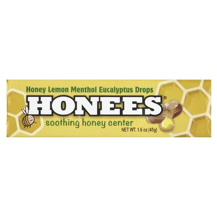 Honees, Мед, лимон, ментол и эвкалипт, 45 г (1,6 унции)