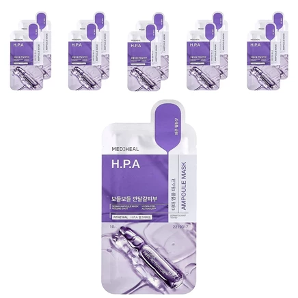 MEDIHEAL, HPA Derma Ampoule, маска для лица, 10 шт., 26 мл (0,87 жидк. унции)