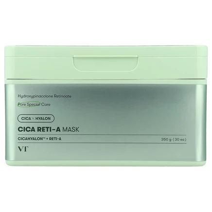 VT Cosmetics, Cica Reti-A, маска для лица, 30 шт., 350 г