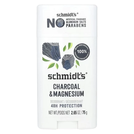 Schmidt's, Натуральный дезодорант, древесный уголь и магний, 75 г (2,65 унции)