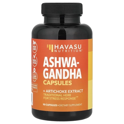 Havasu Nutrition, Ашваганда, Премиум-реакция на стресс, 90 капсул