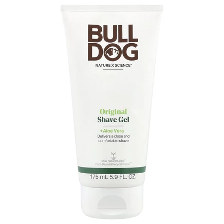 Bulldog Skincare For Men, гель для бритья с натуральными компонентами, 175 мл (5,9 жидк. унций)