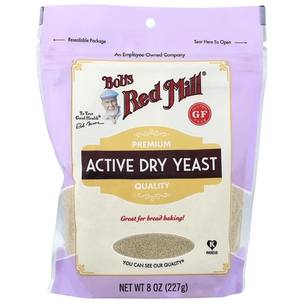Bob's Red Mill, Активные сухие дрожжи, без глютена, 227 г (8 унций)