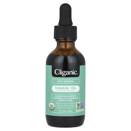 Cliganic, 100% чистое и натуральное, органическое масло таману, 60 мл (2 жидк. Унции)