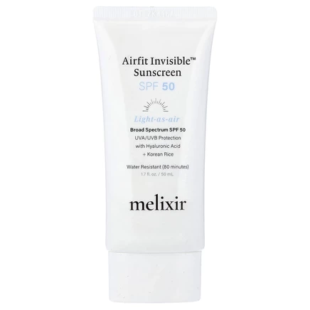Melixir, Airfit Invisable™, солнцезащитный крем, SPF 50, 50 мл (1,7 жидк. унции)