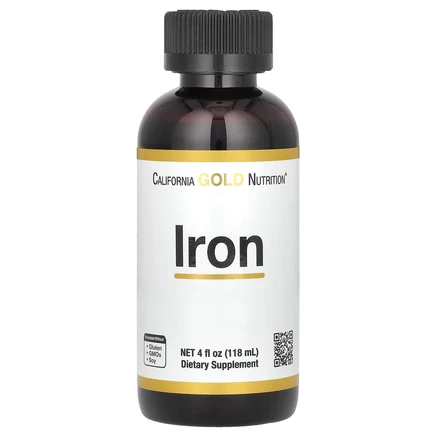 California Gold Nutrition, железо, 118 мл (4 жидк. унции)