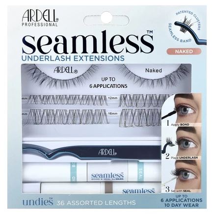 Ardell, Seamless ™, набор для наращивания нижних ресниц, Naked, 39 шт.