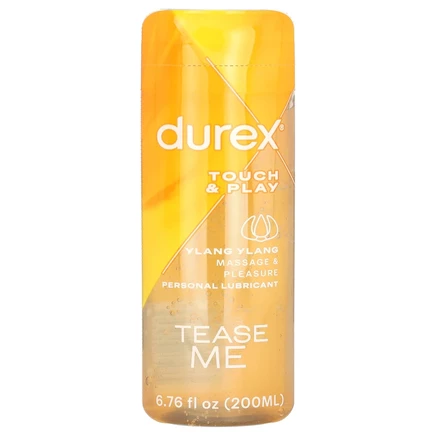 Durex, Touch & Play, смазка для лица, с ароматом иланг-иланга, 200 мл (6,76 жидк. унции)