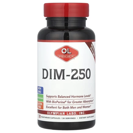 Olympian Labs, DIM-250, 30 вегетарианских капсул