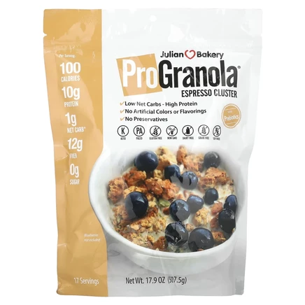 Julian Bakery, Pro Granola, эспрессо, 507,5 г (17,9 унции)