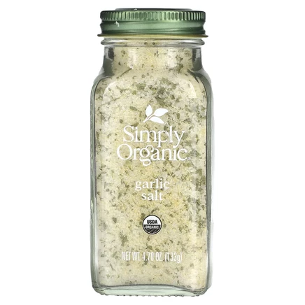 Simply Organic, Чесночная соль, 4,7 унции (133 г)