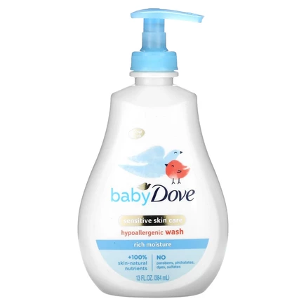 Dove, гипоаллергенный гель для душа, для детей, насыщенное увлажнение, 384 мл (13 жидк. унций)
