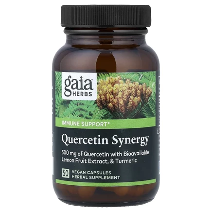 Gaia Herbs, Quercetin Synergy, 50 веганских капсул