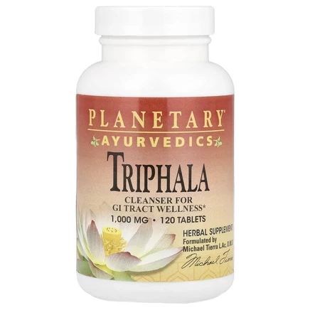 Planetary Herbals, Ayurvedics, трифала, 1000 мг, 120 таблеток