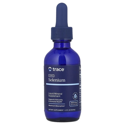 Trace Minerals ®, ионный селен, 300 мкг, 59 мл (2 жидк. унции)