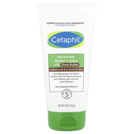Cetaphil, Улучшенный успокаивающий крем с маслом ши, 6 унций (170 г)